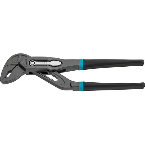 HAZET Pince universelle/pince à pompe à eau 760-18, longueur 180 mm, distance d'encliquetage 2 mm, 17 positions d'encliquetage, réglage rapide, denture dure sur la mâchoire, acier chrome-vanadium