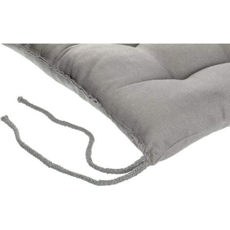 Memkey – Ensemble de 2 coussins de chaise de jardin 40x40cm – Housse 55% coton 45% polyester – 4 attaches pour stabilité – Lavage à la main (1/3)