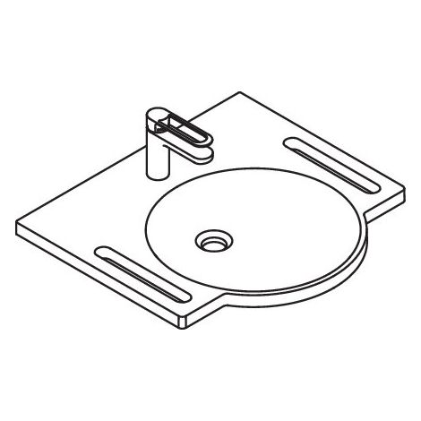 Ensemble produit HEWI 950.19.002 lavabo et robinetterie (1/3)