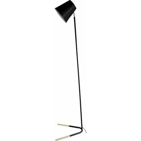 Lampadaire droit bicolore en métal NOBLE (1/3)