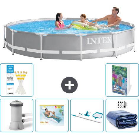 Prism Frame Pool Rund - 366x76 cm - 7-teilig S270