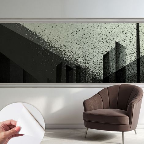 Fotomurale adesivo - Carta da parati adesiva - per la cucina camera da letto per la soggiorno - Geometria urbana 250x104 cm (1/5)