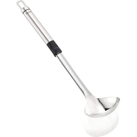 Louche - Acier Inoxydable - Pour Soupes Sauces Et Plats Liquides - Capacité 100 Ml - Diamètre 9 Cm - Ergonomique - 1 Pièce (1/5)