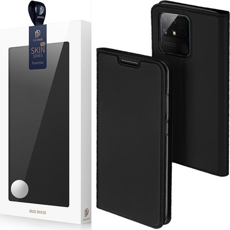 Custodia con fondina Dux Ducis Skin Pro con chiusura a libro per Realme Narzo 50A, colore nero. (1/5)