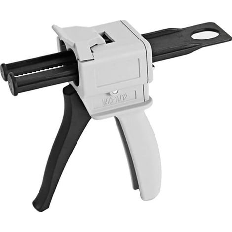 Pistolet Distributeur Époxy 50 ml, AB Pistolet à Colle Époxy Poignée Applicateur pour Mélange Colle, Ratios 1:1 et 2 :1 (Pistolet) (1/4)