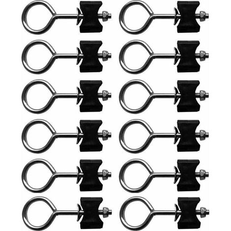 Lot de 12 vis pour trampoline - Accessoires de trampoline - Fixation pour grand trampoline et petit trampoline- (1/4)