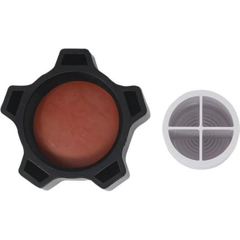 Plaque à pizza perforée de 32 cm de diamètre, antiadhésive, chauffe uniformément, rebord de 1,5 cm de hauteur, noire. (1/4)