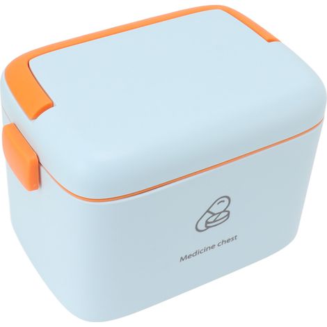 Boîte de rangement pour médicaments, trousse de premiers secours grande capacité, fournitures d'urgence, boîte médicale étanche, adaptée aux voyages, au camping, à l'extérieur et à l'école à domicile, (1/5)