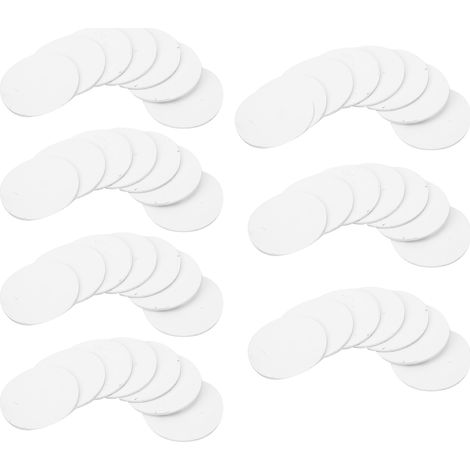 50 étiquettes autocollantes de 2,5 cm (1 pouce), 125 kHz, en forme de pièce de monnaie, inscriptibles pour le contrôle d'accès, la gestion du temps de présence et les parkings. (1/5)