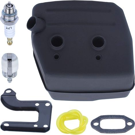 Kit de filtro de línea de combustible de escape LinDuxe SILENCIADOR para JONSERED 625 625II 630 670 670 SILENCIADOR DE CAMPO PIEZA DE REPUESTO N.° 503599206