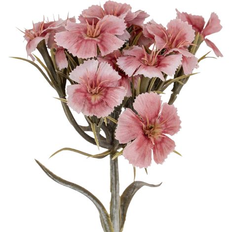 Hill Interiors Dianthus, bouquet de fleurs artificielles rose, taille unique-AquaForge (1/2)