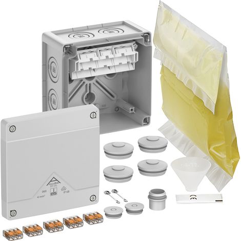 Spelsberg Abzweigkasten, Schutzart IP68, max. Leiterquerschnitt 4², Schlagfestigkeit IK09, Schutzklasse II, Ui 450V AC, Ui 450V DC, VDE, halogenfrei, 40546001