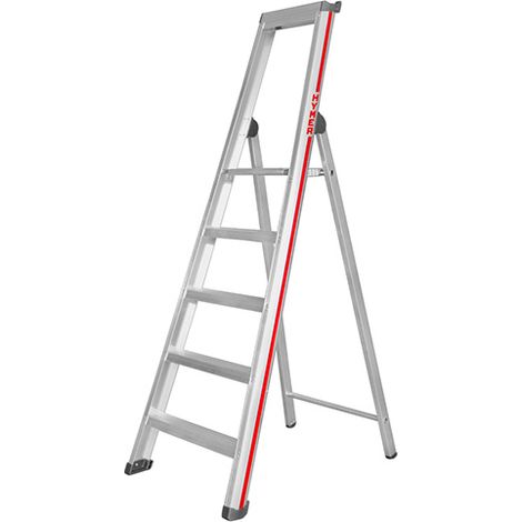 Escabeau 5 marches - Hauteur atteignable 3.14m - 6026/05 (1/5)