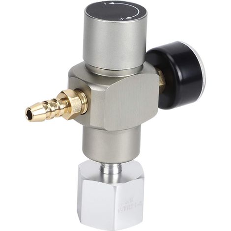 Mini régulateur de gaz CO2 2 en 1, manomètre à soda 30 psi avec adaptateur pour régulateur de bière 3/8in à TR21.4 (1/5)