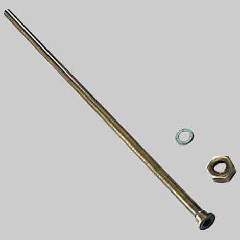 TUBO LISCIO PER MONOCOMANDO CON CALOTTA BRONZATO - cm 40 con dado 1/2