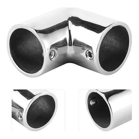 Boat Hose Connector, 90° Elbow Tube Seal for Marine Yacht Elbow Connector Boat Handrail Fitting 90 Degree Elbow Fitting (B(25mm)) (1/5)