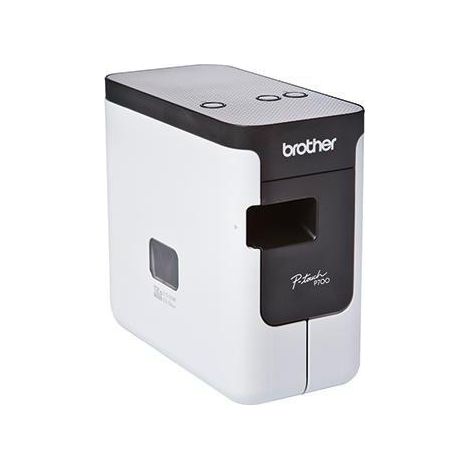 BROTHER Beschriftungsgerät Brother PT-P700 inkl. USB-Kabel Netzadapter TZe-Schriftbandkassette (24mm x 4 m schwarz auf weiß) Schnellstart-Anleitung