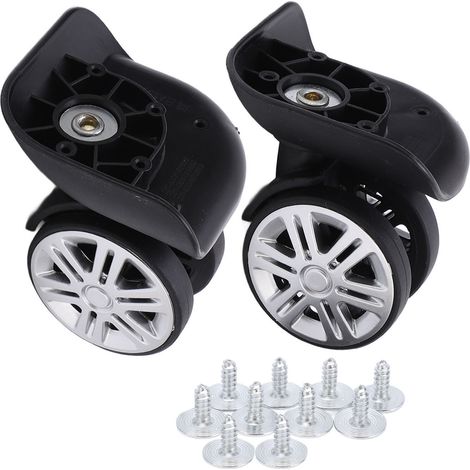 1 paire de roulettes de rechange silencieuses et pivotantes pour valise - Pièces de rechange (1/5)