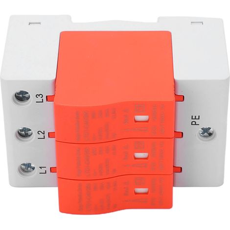 Dispositif de protection contre les surtensions, parafoudre, protecteur 385 V CA 20-40 kA pour usage domestique triphasé (1/5)
