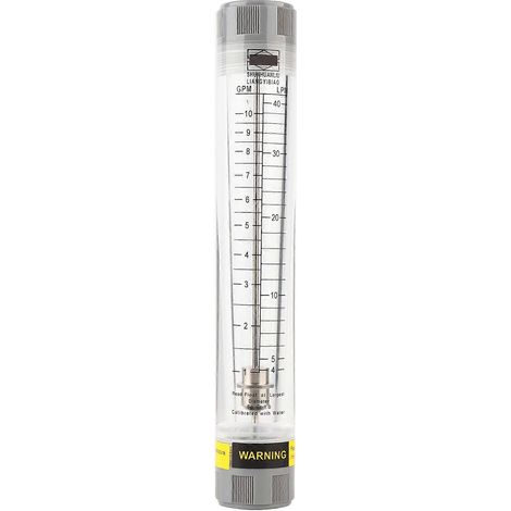 Débitmètre liquide à tube acrylique en plexiglas LZM-20G 1-10 GPM pour femelle G3/4 po (1/4)