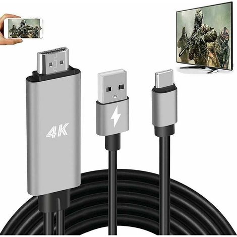 Adaptateur Hdmi Usb-c - Resolution 4k - Compatible Mhl Et Displayport Alt Mode - Pour Smartphone Tablette Pc - 1 Piece (1/5)
