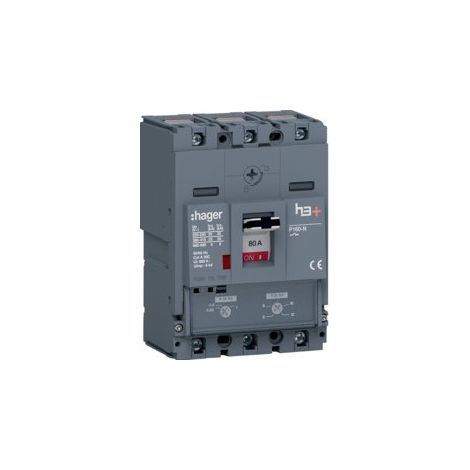 Disj.h3+P160 TM 3x80A 25kA - APPAREILLAGE DE TETE HAGER HHS080DC (1/2)