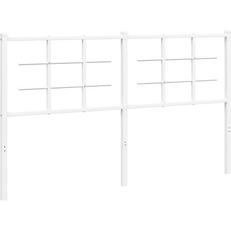 Tête de lit de remplacement métal blanc 160 cm (1/5)