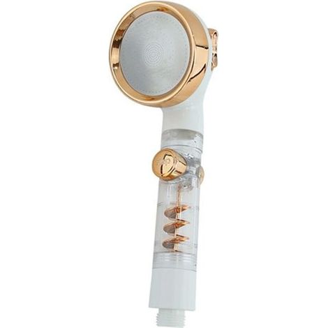 TRADE SHOP - Doccetta Doccia Bagno Soffione Con Pulsante Stop Multigetto Ventola A Spirale 87532 - (1/4)