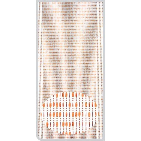 TRADE SHOP - Tenda Moschiera Con Fili Perline Color Cognac In Pvc 120x230cm Decoro Tpl11 017331 -