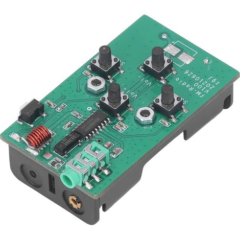 Module de réception radio FM 88‑108MHz, mini stéréo sans fil avec fonction mémoire, alimentation 3V (1/5)