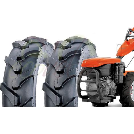 2 PNEUMATICI 5.00 - 10 (TM) PER TRATTORINO GOMME RINFORZARE 6PR (6 TELE) RUOTE COPERTONI MOTOZAPPA Union