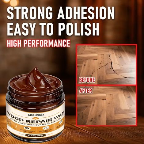 KineShineX solid wood furniture repair paint, repair paste, wood flooring repair, paint touch-up, color pen, and woodwork repair. (1/4)