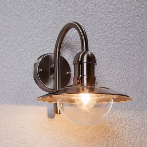 [GEBRAUCHT] Lindby Damion Außenwandleuchte Außenlampe Lampe Wandleuchte Edelstahl E27 1 F232 B-Ware