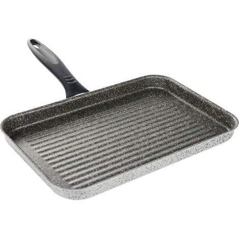 Trade Shop - 19x29cm Piedra Rectangular Rectangular Anti-arañazos Con Mango Negro 045024m -