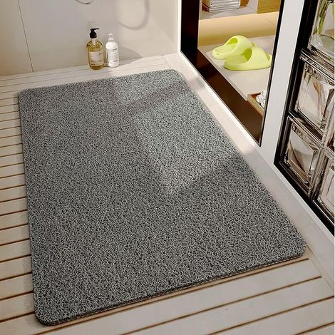 1 Tapis de douche antidérapant, PVC, drainage rapide, 80x150 cm, salle de bain (1/5)