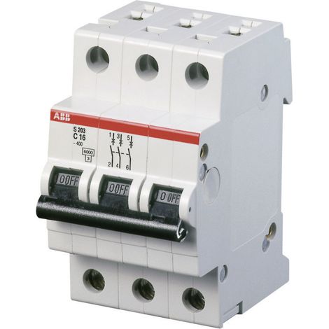 ABB Leitungsschutzschalter C32A 3-polig 6kA Serie S203 C-Charakteristik
