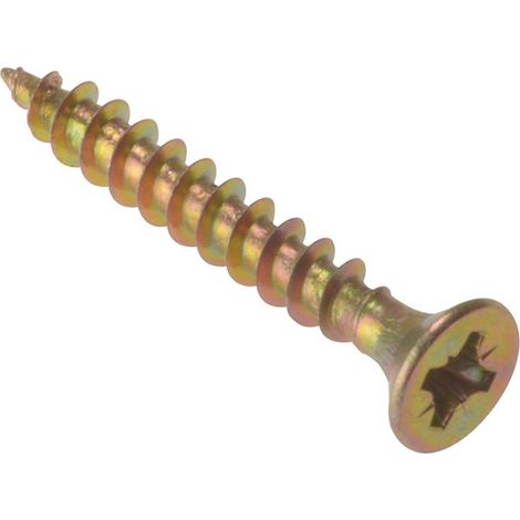 ForgeFix MPS3513Y Multi-Purpose Pozi Compatible Screw CSK ST ZYP 3.5 x 13mm Box 200 FORMPS3513Y