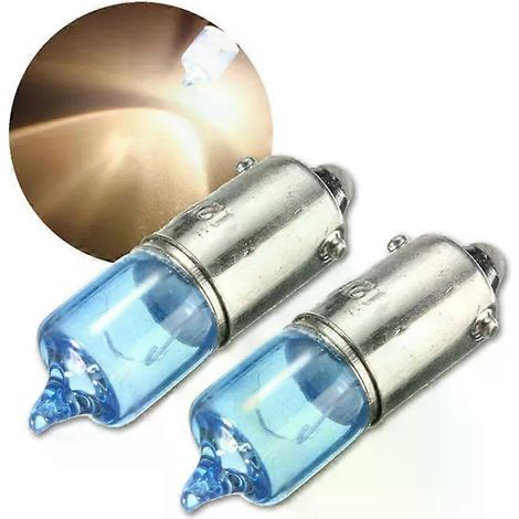 2x H6W BAX9S 6W Feux de position latéraux de voiture au xénon blanc 12V 5000K (1/5)