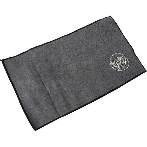 Tapis absorbant d'eau 1 pièce, noir, rectangulaire, pour table basse, style artistique unique et facile d'entretien. (1/5)