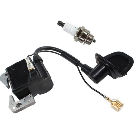Pocket Bike Bobine d'allumage et bougie d'allumage pour moteur 49 cc 2 temps KXD 701 708A (1/5)