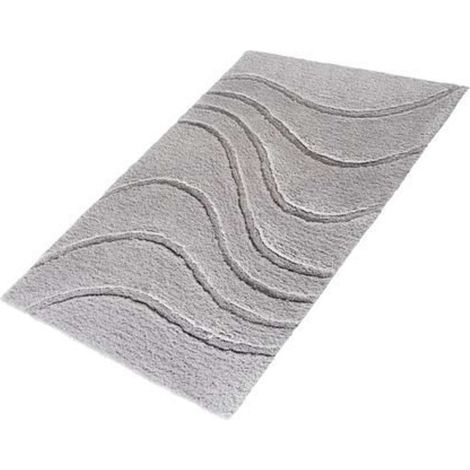 Sapho Ridder La Ola - Alfombrilla de baño, 600x900 mm, antideslizante, gris 729307 (1/4)