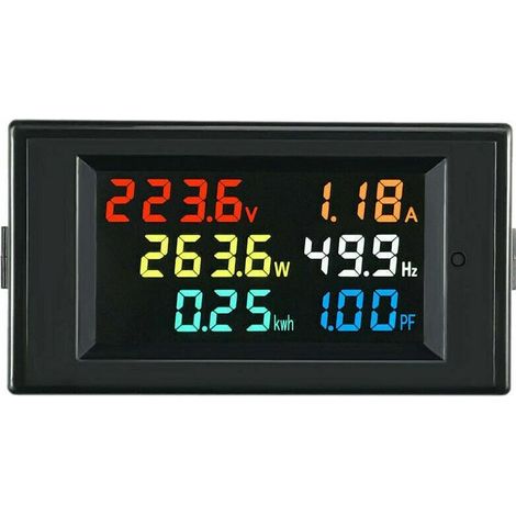 D69-2058 AC affichage numérique tension courant puissance fréquence facteur compteur d'électricité multifonction instrument moniteur (1/5)