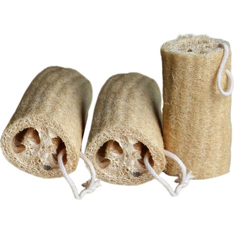 Loofah - Éponge Naturelle pour Exfoliation Corporelle - Pour Peau Douce et Rayonnante - Usage Corps et Vaisselle - 1 Pièce (1/5)