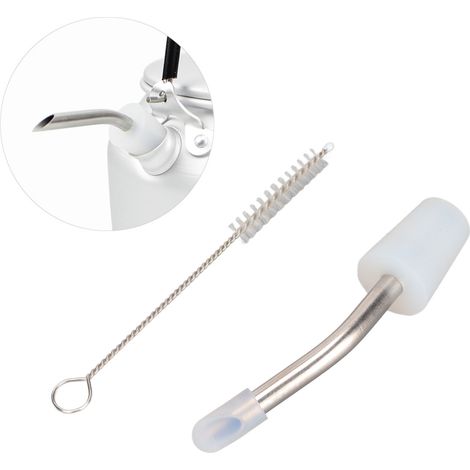 Tube d'extension pour bec verseur de bouilloire/cafetière d'extérieur, tuyau d'arrosage rallongé en acier inoxydable, adaptateur pour tuyau d'arrosage. (1/5)