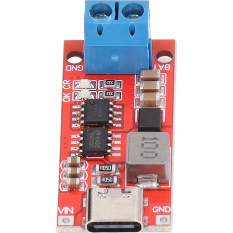 Module de chargeur de batterie 2S Type C vers 8,4 A, carte de charge élévateur pour lithium, entrée 4 A, courant de charge 2,2 A (1/5)