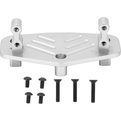 Lenkservohalterung aus Aluminiumlegierung für Losi LMT 1/8 Truck, silberne Modifikationsteile (1/5)