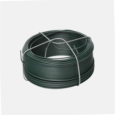 1 - Fil De Fer - Support Jardinage - Résistant À La Rouille - Pour Treillis Et Plantes - Vert - 50m - Ø 1,4 Mm (1/5)