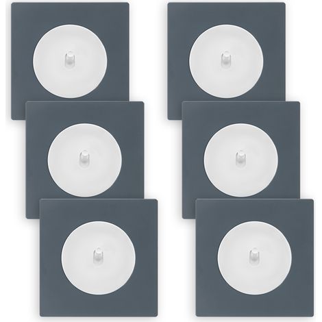 6 va-et-vient blanc glossy DOM + 6 plaques simples blue grey (1/5)