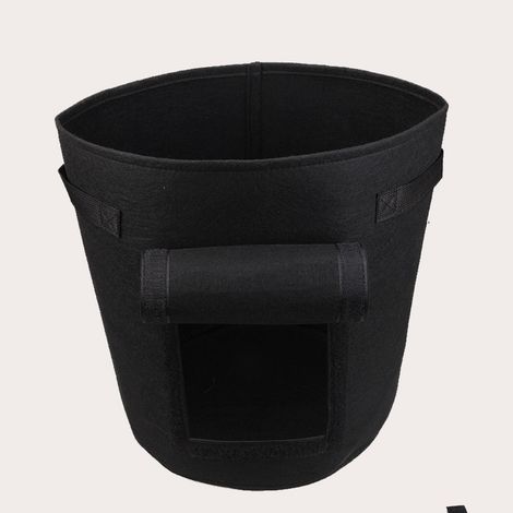 5 x 7 Gallons Sac de Plantation Sac de Plantation, Pot de Plantation et Durable Respirant, Sac de Plantation de Jardin avec Fenêtre et Poignée (Noir) (1/5)