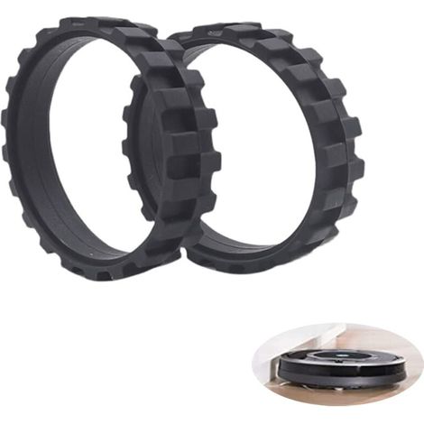 Pneus De Rechange Anti-Dérapant Pour Roomba Série 500 À 900 Facile À Installer 2 Paires (1/4)